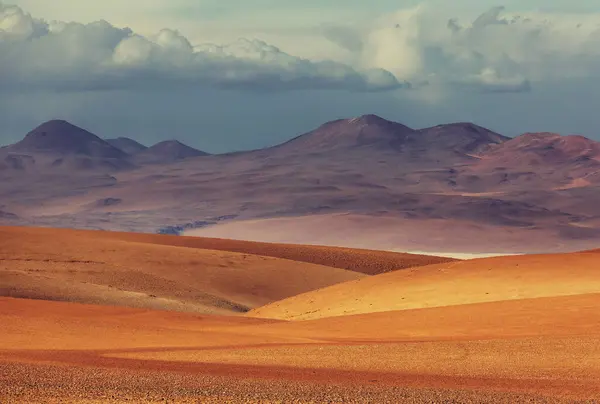 stock image Epic Salvador Dali desert. Unusual natural landscapes in Bolivia.