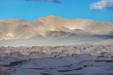 Kuzey Arjantin 'in fantastik manzaraları. Güzel, ilham verici doğal manzaralar. Campo de Piedra Pomez Antofagasta de la Sierra yakınlarında, Puna.