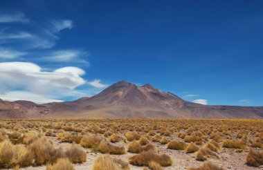 Gün doğumunda çöl, Şili, Atacama