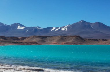 Atacama Çölü, Kuzey Şili 'deki güzel doğal manzaralar.