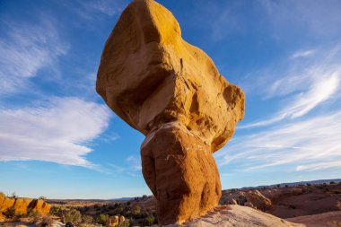 hoodoos formation in the Utah desert, USA. clipart