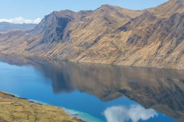 Cordillera Blanca 'da güzel dağlar, Peru, Güney Amerika
