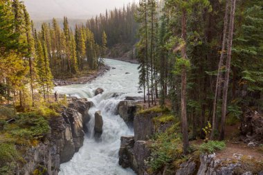 Beautiful mountains river in summer season, Canada