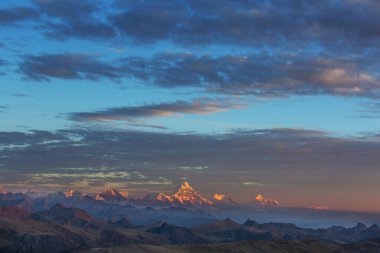 Cordillera Blanca, Peru, Güney Amerika 'daki güzel dağ manzaraları