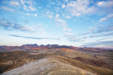 Cordillera Blanca, Peru, Güney Amerika 'daki güzel dağ manzaraları