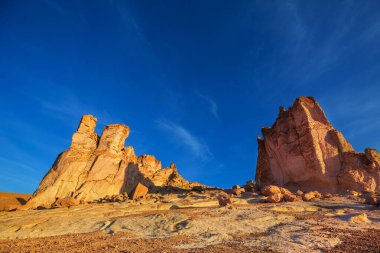 Kuzey Şili 'nin fantastik manzaraları, Atacama Çölü. Güzel, ilham verici doğal manzaralar..