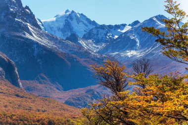 Dağlarda renkli sonbahar mevsimi