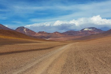 Gün doğumunda çöl, Şili, Atacama