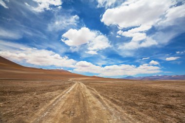 Gün doğumunda çöl, Şili, Atacama