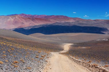 Atakama Çölü, Şili, Güney Amerika 'da dramatik bir sahne.