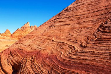 Vermillion Cliffs Vahşi Doğa Bölgesi, Utah ve Arizona 'dan Çakal Buttes.