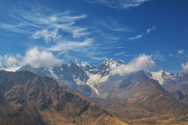 Cordillera Blanca, Peru, Güney Amerika 'daki güzel dağ manzaraları