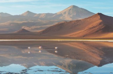 Atacama Çölü, Kuzey Şili 'deki güzel doğal manzaralar.