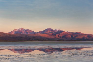 Atacama Çölü, Kuzey Şili 'deki güzel doğal manzaralar.