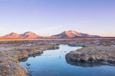 Atacama Çölü, Şili, Güney Amerika 'da Doğal Sıcak Bahar.