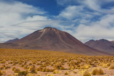 Kuzey Şili 'nin fantastik manzaraları, Atacama Çölü. Güzel, ilham verici doğal manzaralar..