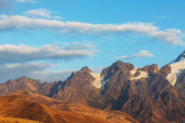 Cordillera Blanca, Peru, Güney Amerika 'daki güzel dağ manzaraları