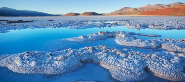 Fantastic Scenic landscapes of Northern Argentina. Beautiful inspiring natural landscapes. Laguna Verde in Salar Antofalla. clipart