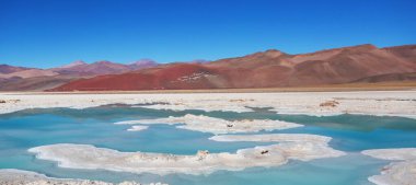 Fantastic Scenic landscapes of Northern Argentina. Beautiful inspiring natural landscapes. Laguna Verde in Salar Antofalla. clipart