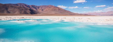 Fantastic Scenic landscapes of Northern Argentina. Beautiful inspiring natural landscapes. Laguna Verde in Salar Antofalla. clipart