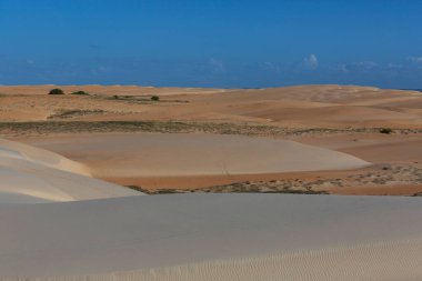Kuzey Brezilya 'da gün batımında kum tepeleri