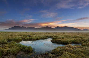 Atacama Çölü, Kuzey Şili 'deki güzel doğal manzaralar.