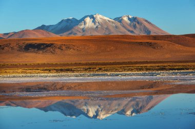 Atacama Çölü, Kuzey Şili 'deki güzel doğal manzaralar.