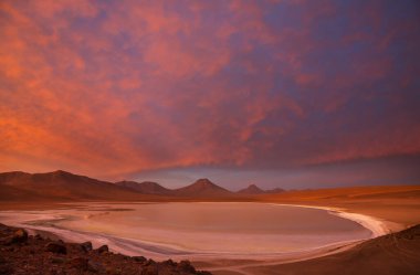 Atacama Çölü, Kuzey Şili 'deki güzel doğal manzaralar.