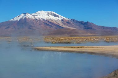 Atacama Çölü, Kuzey Şili 'deki güzel doğal manzaralar.
