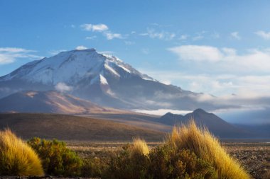 Kuzey Şili 'nin fantastik manzaraları, Atacama Çölü. Güzel, ilham verici doğal manzaralar..