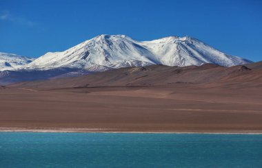Atacama Çölü, Kuzey Şili 'deki güzel doğal manzaralar.