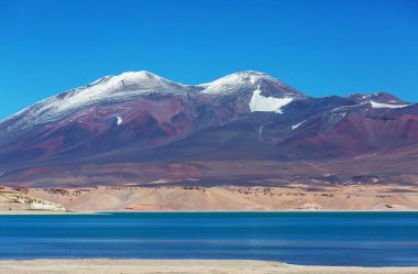 Atacama Çölü, Kuzey Şili 'deki güzel doğal manzaralar.