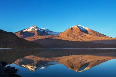Atacama Çölü, Kuzey Şili 'deki güzel doğal manzaralar.