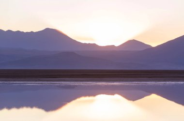 Atacama Çölü, Kuzey Şili 'deki güzel doğal manzaralar.