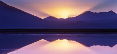 Atacama Çölü, Kuzey Şili 'deki güzel doğal manzaralar.