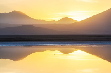 Atacama Çölü, Kuzey Şili 'deki güzel doğal manzaralar.