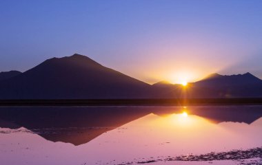 Atacama Çölü, Kuzey Şili 'deki güzel doğal manzaralar.
