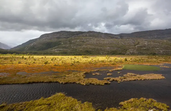 Carretera Austral, Patagonya, Güney Şili boyunca güzel dağ manzaraları