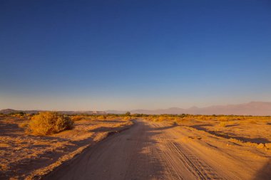 Gün doğumunda çöl, Şili, Atacama