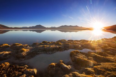 Atacama Çölü, Kuzey Şili 'deki güzel doğal manzaralar.