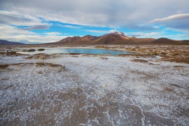 Atacama Çölü, Şili, Güney Amerika 'da Doğal Sıcak Bahar.