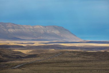 Güney Arjantin 'deki Patagonya manzaraları. Güzel doğal manzaralar..