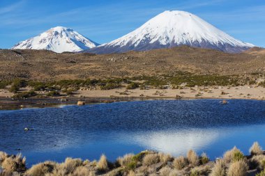 Atacama Çölü, Kuzey Şili 'deki güzel doğal manzaralar.