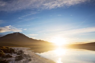 Atacama Çölü, Kuzey Şili 'deki güzel doğal manzaralar.