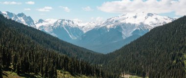 North Cascade Range, Washington, ABD 'deki güzel dağ zirvesi.