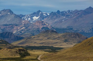 Güney Arjantin 'deki Patagonya manzaraları. Güzel doğal manzaralar..