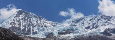 Cordillera Blanca, Peru, Güney Amerika 'daki güzel dağ manzaraları
