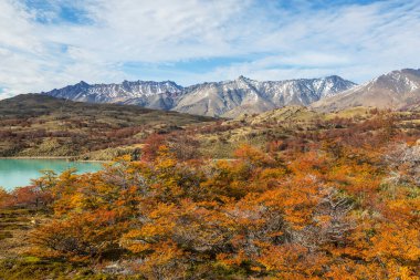 Dağlarda renkli sonbahar mevsimi
