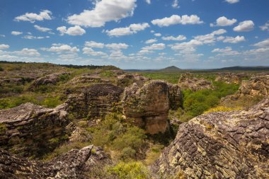 Sete Cidades Ulusal Parkı Piaui, Brezilya, Güney Amerika