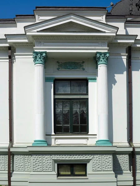 Architecture Detsails Columns Windows Ancient Renaissance Style Classical Building — Fotografia de Stock